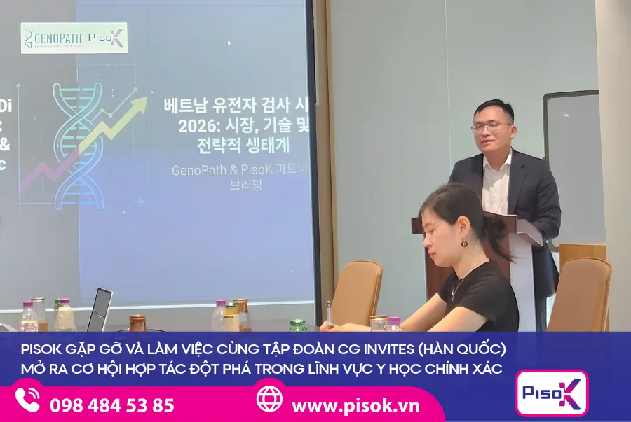 Đại diện PisoK làm việc cùng Tập đoàn CG Invites (Hàn Quốc)